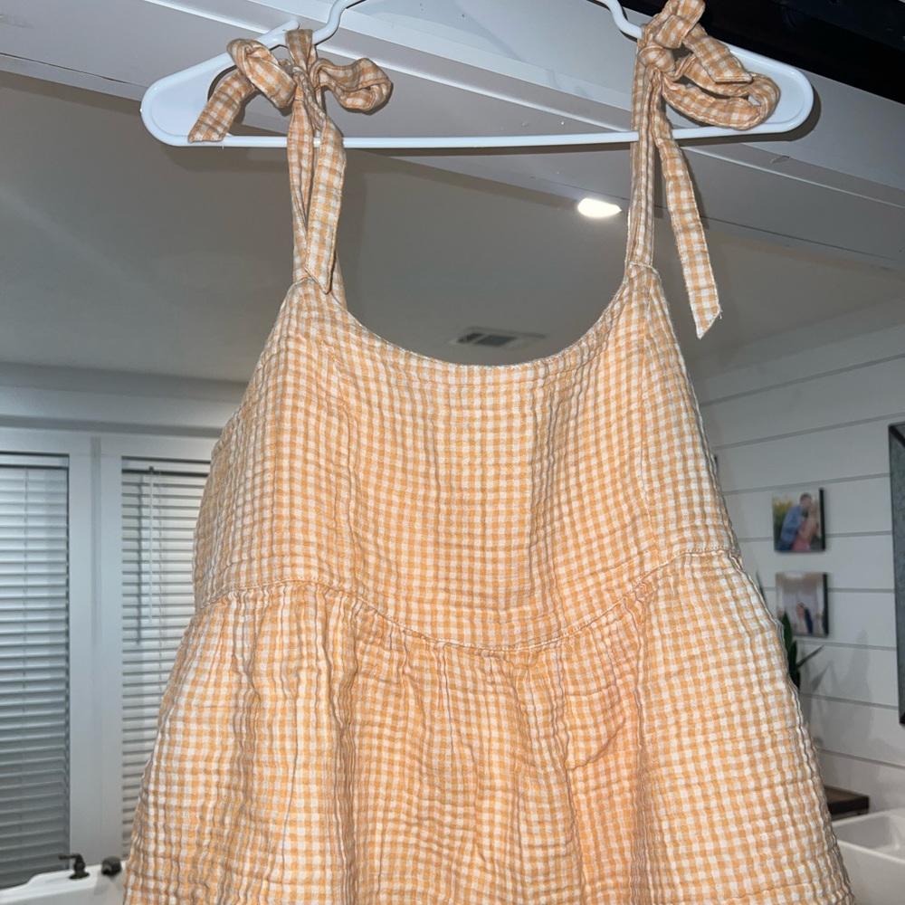 Gingham tank top